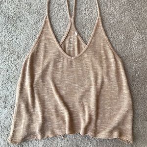 Me to We by PacSun - Beige Distressed Tank